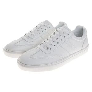 Classic Men's White Low-Top Sneakers